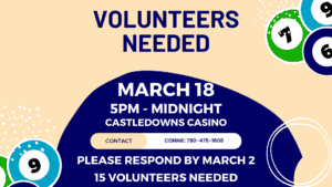 March Bingo! (Volunteers Needed) @ Castledowns Bingo Hall